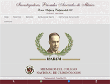 Tablet Screenshot of investigacionesprivadas.mx